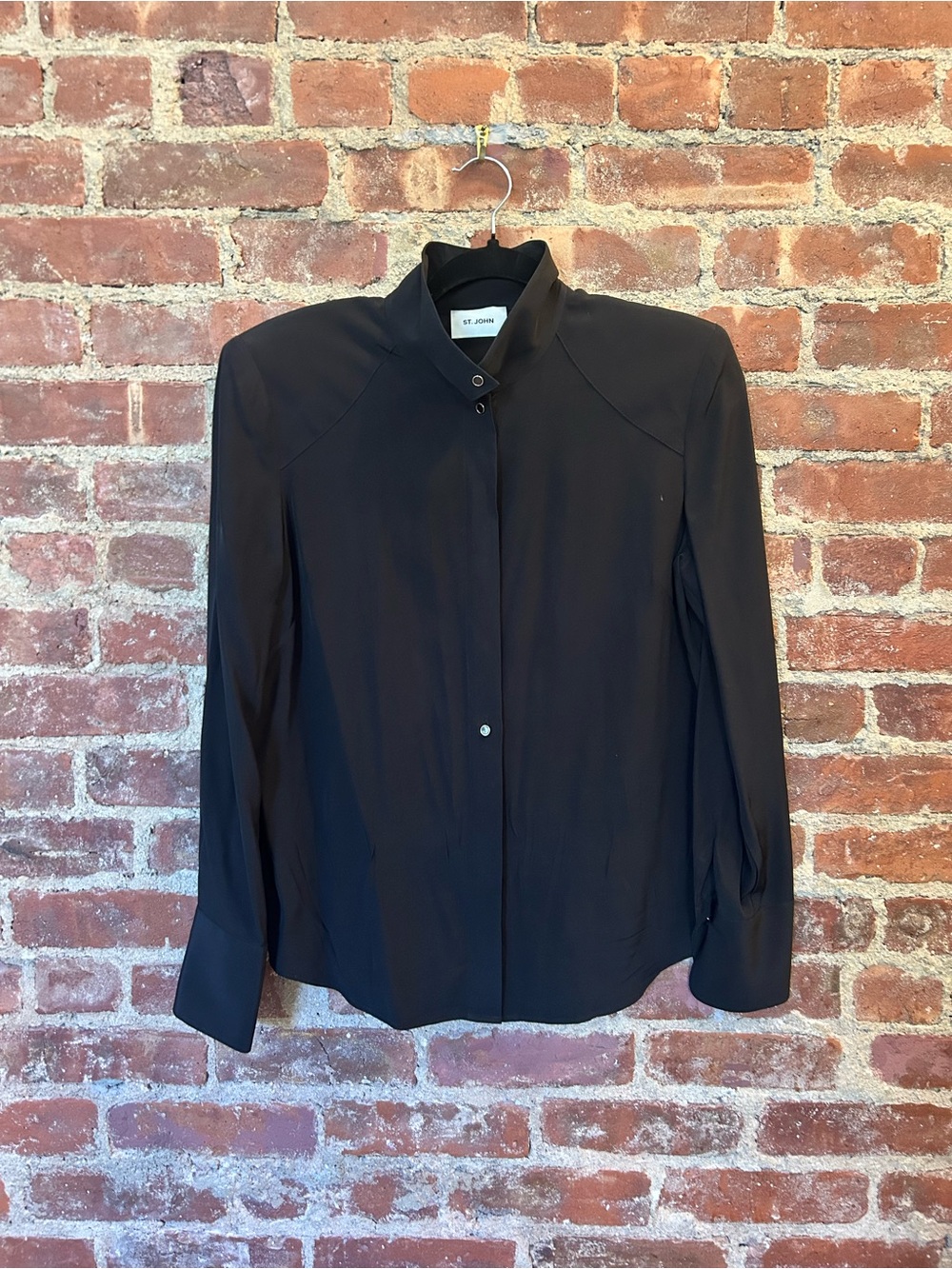 St. John Black Silk Women's Blazer - Size 4